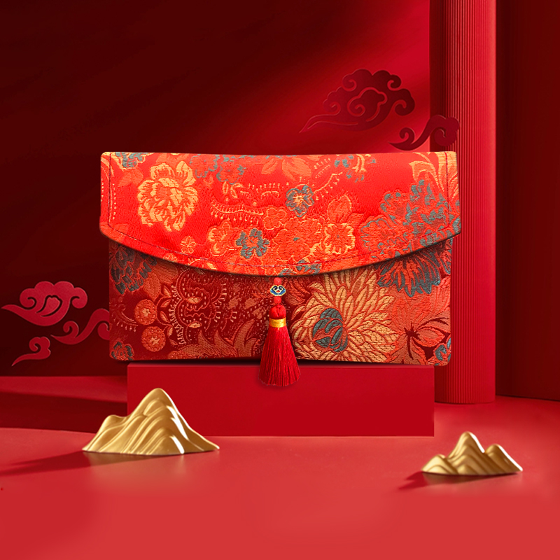 新年利是封布艺刺绣国潮压岁包