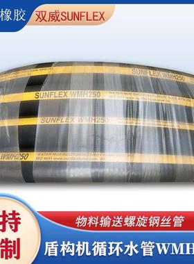 盾构机循环水管SUNFLEX双威油管WMH250 OSD250螺旋钢丝管油罐车管