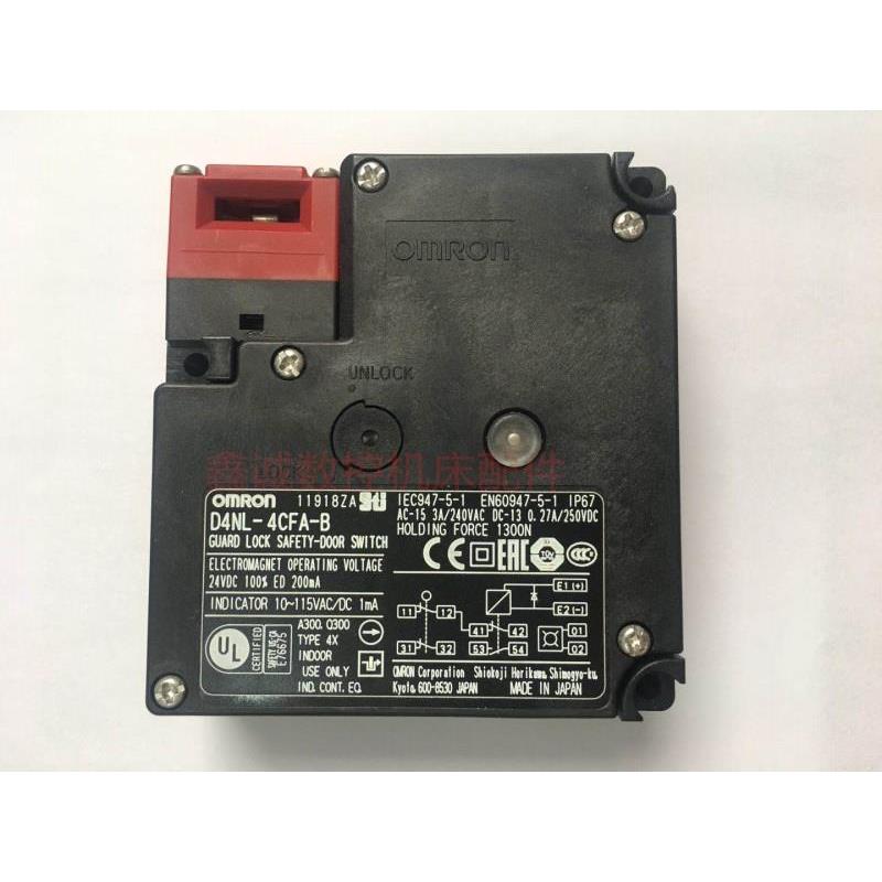 原装正品OMRON欧姆龙D4NL-4CFA-B全新安全门开关