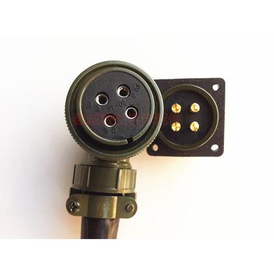 进口动力线插头/编码器线插头/航空插头/伺服电机接头20-4S 20-4P