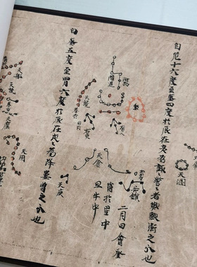 敦煌星象图卷李淳风绘制唐中宗复