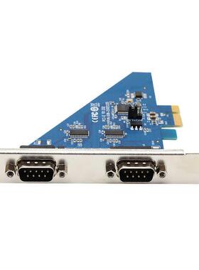 宇泰(UTEK)PCI-E转2口RS-232串口卡 工业级防浪涌高速率 UT-7912