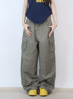 大佬街舞潮牌原创多口袋牛仔工装裤显瘦美式复古直筒裤夏季6558