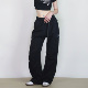 大佬街舞潮牌美式 0019 hiphop街头宽松直筒休闲裤 大口袋腰带工装 裤