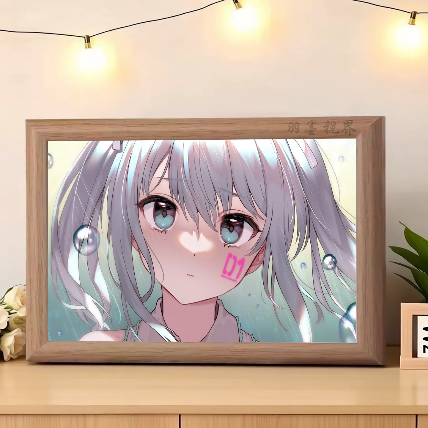 银灰双马尾粉贴脸蛋日系软萌少女