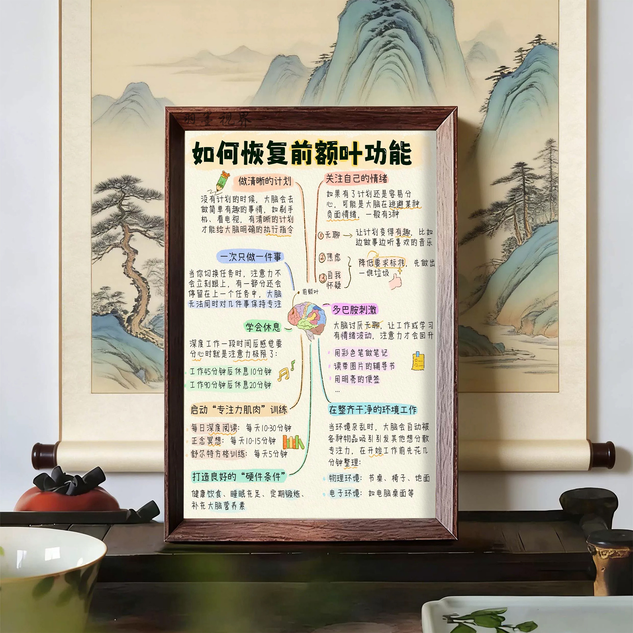 如何恢复前额叶功能国风专注力装