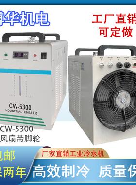 爆款CW5300蒸馏水冷水机沉香炼香机制冷机模具注塑机工业冷水机