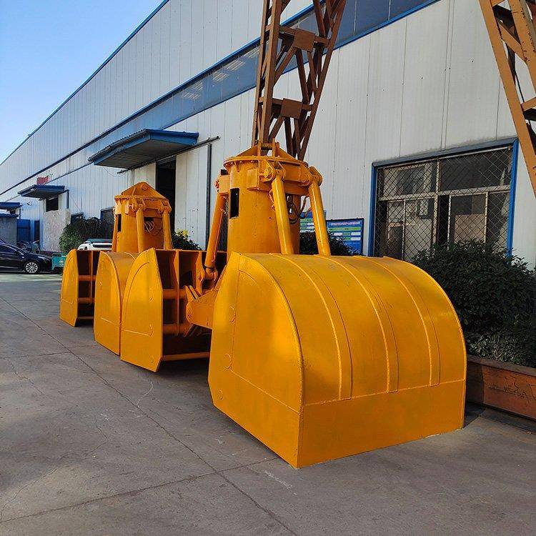 起重机挖机抓斗0.5/1/立方四绳抓斗电动液压多瓣梅花抓斗供出口