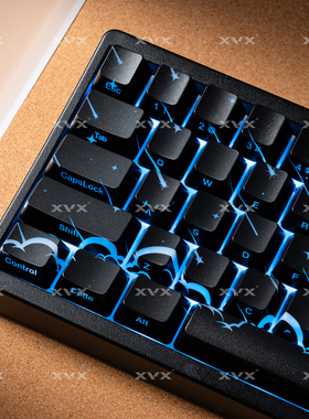 XVX 流星2.0键帽IMD工艺侧刻图案透光机械键盘帽wooting60迈从68
