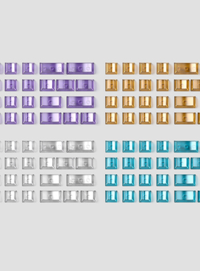 透明增补键帽彩色无刻个性化原厂高度26键