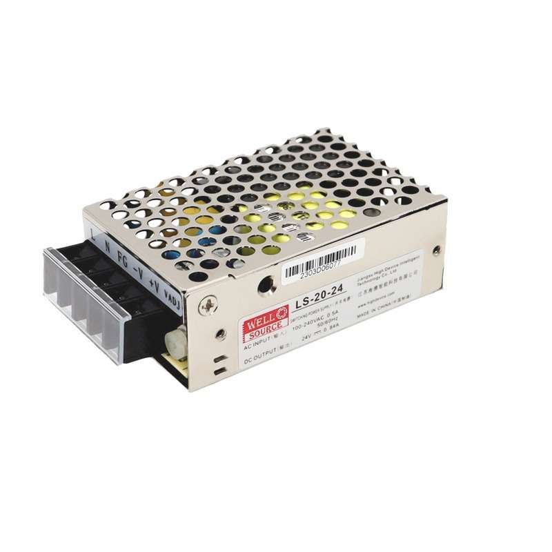 wellsource/海濎开关电源LS-20-24小体积220转24V稳压电源替代LRS