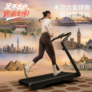 木卫六智能简易跑步机器家用有氧减肥爬坡旅行走振一体机便携收纳