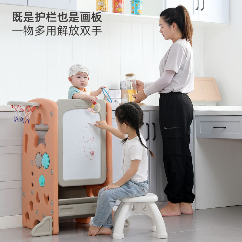 塑料学习a塔多功能宝宝蒙氏洗手台阶凳带黑板防滑儿童垫脚凳收纳
