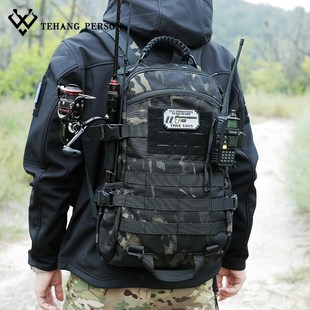 迷彩战术背包双肩斜挎 子母组合24l多功L能大容量男女登山通勤户