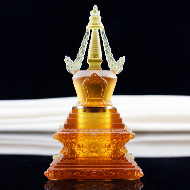 琉璃舍利塔佛具装藏宝箧密宗佛塔印摆件供具陀罗尼塔阿育王塔