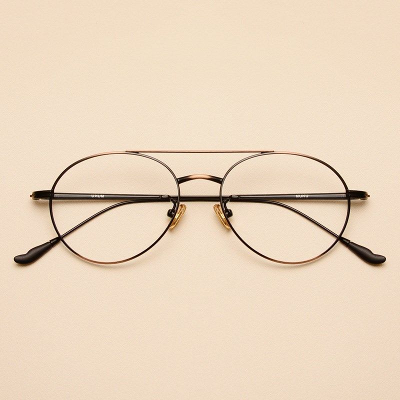 复古金属细框眼镜架 男女新款圆形细腿眼镜框 配近视眼镜配防蓝光