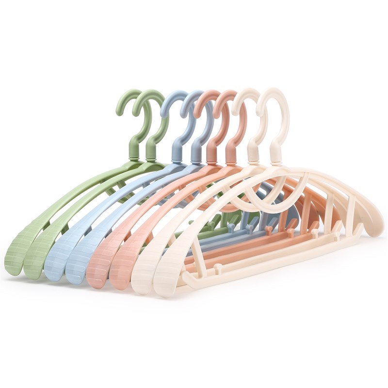 无痕衣架成人防滑晾衣架家用衣撑塑料大衣架加宽肩不起包防肩角