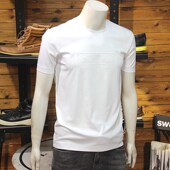 丝光棉男短袖 简欧时尚 青年修身 立体钢印图形夏季 轻奢半袖 T恤