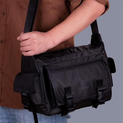 新款斜挎包男款单肩包男士背包多功能大容量商务通勤包帆布包男包