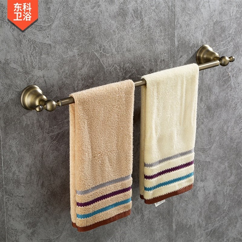 浴室卫生间不锈钢钢管五金卫浴壁挂浴巾挂架挂杆锌合金毛巾架