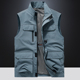 工装 马甲男多口袋春秋战术机能背心钓鱼摄影立领马夹登山坎肩外套