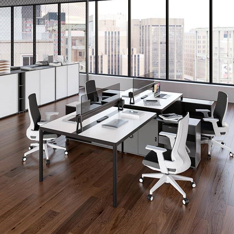 诗家季如歌办公室桌约椅EI65-3组合屏风员卡座四人位现代简办公具