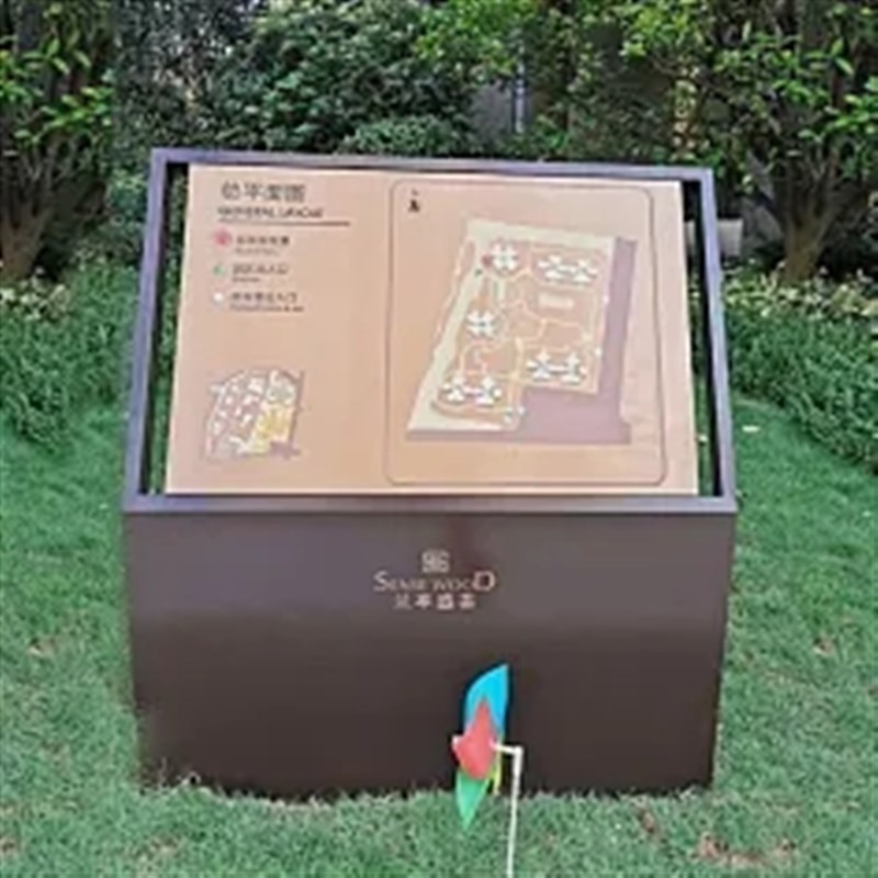 户外斜面导视台小区平面图楼层索引牌商场展示柜现货不锈钢导向牌