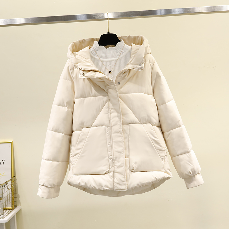 2021羽绒棉服女短款小个子棉袄冬季新款韩版宽松连帽小款棉衣外套