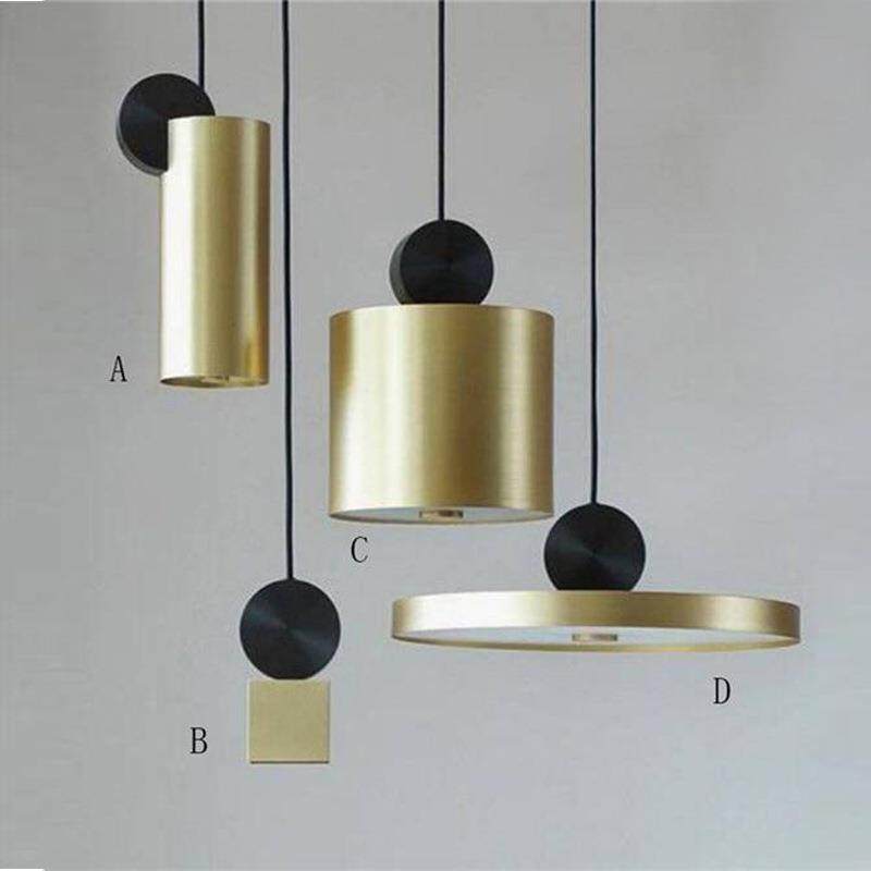 北欧几何极简餐桌吊灯店铺餐厅吧台灯单头创意网红个性卧室床头灯