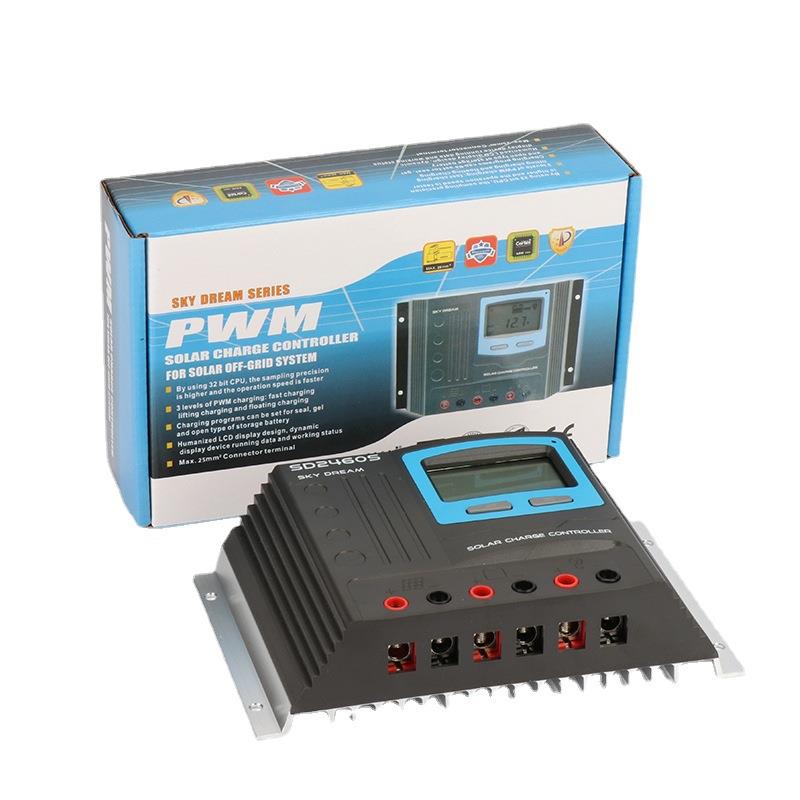 太阳能充放电控制器SD2460S-40/50A/60A光伏控制器12V24V48V