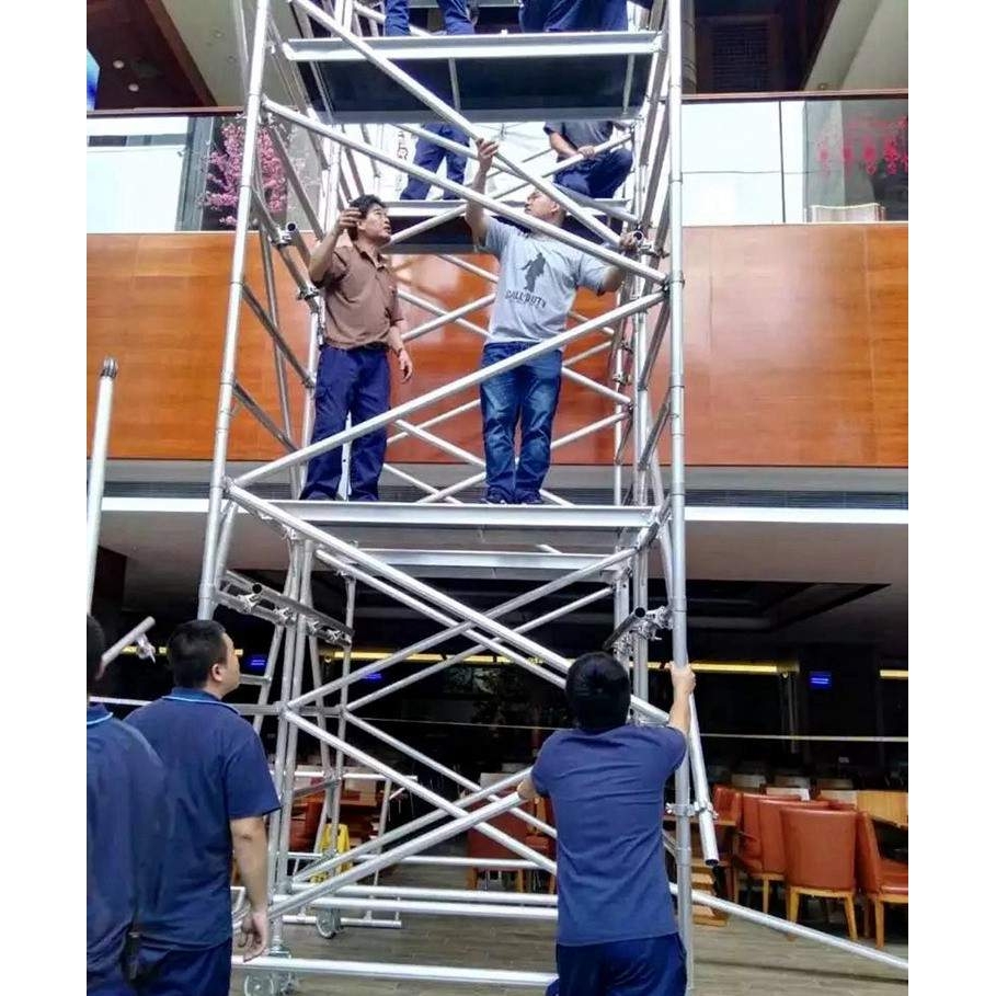 外贸  scaffold铝合金脚手架供应创意款  一件起订工厂脚手