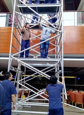 外贸  scaffold铝合金脚手架供应创意款  一件起订工厂脚手