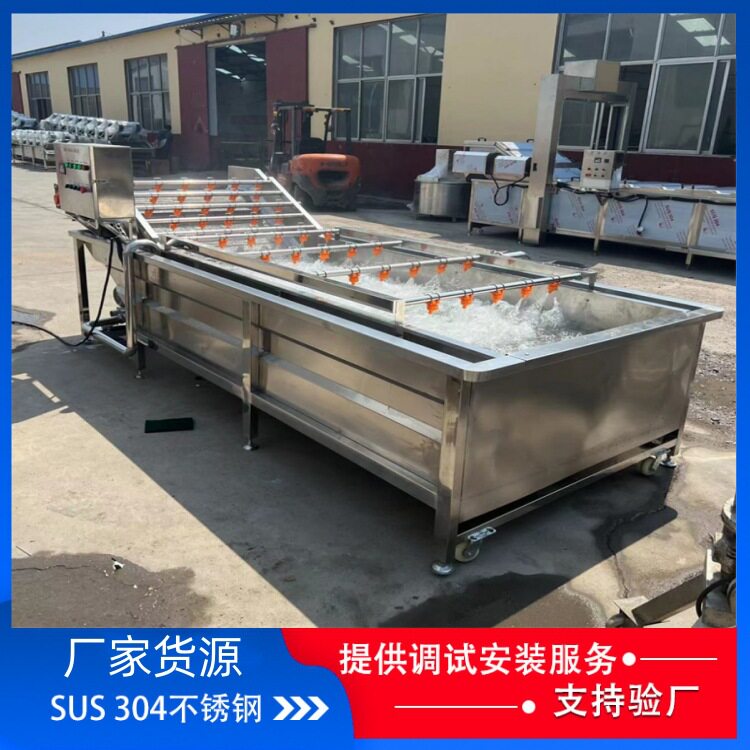 玫瑰茄气泡清洗机乌梅翻浪清洗机器蓝莓鼓泡清洗设备义康牌