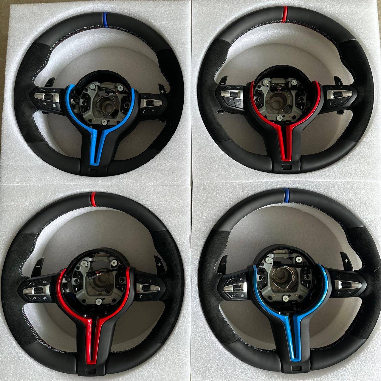 适用于BMW宝马F35F18改MP方向盘12345系X1X3X5改MP翻毛皮方向盘