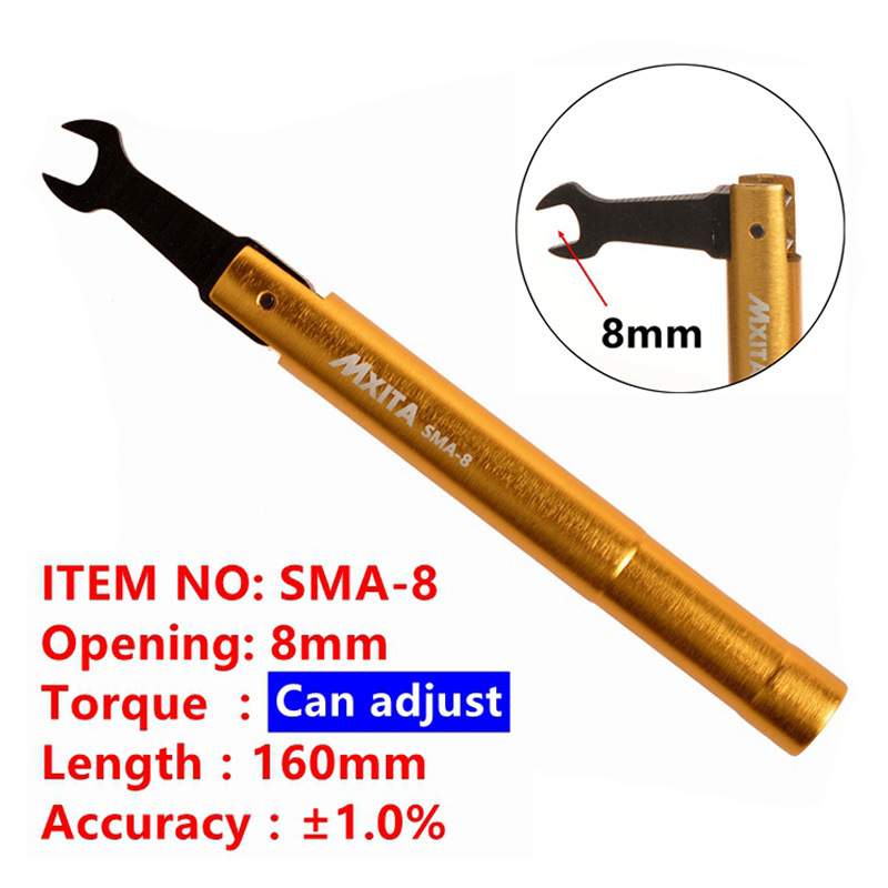 SSMA用射频头扭力扳手 N头折弯扳手PC3.5开口8mm 6.5mm 20mm