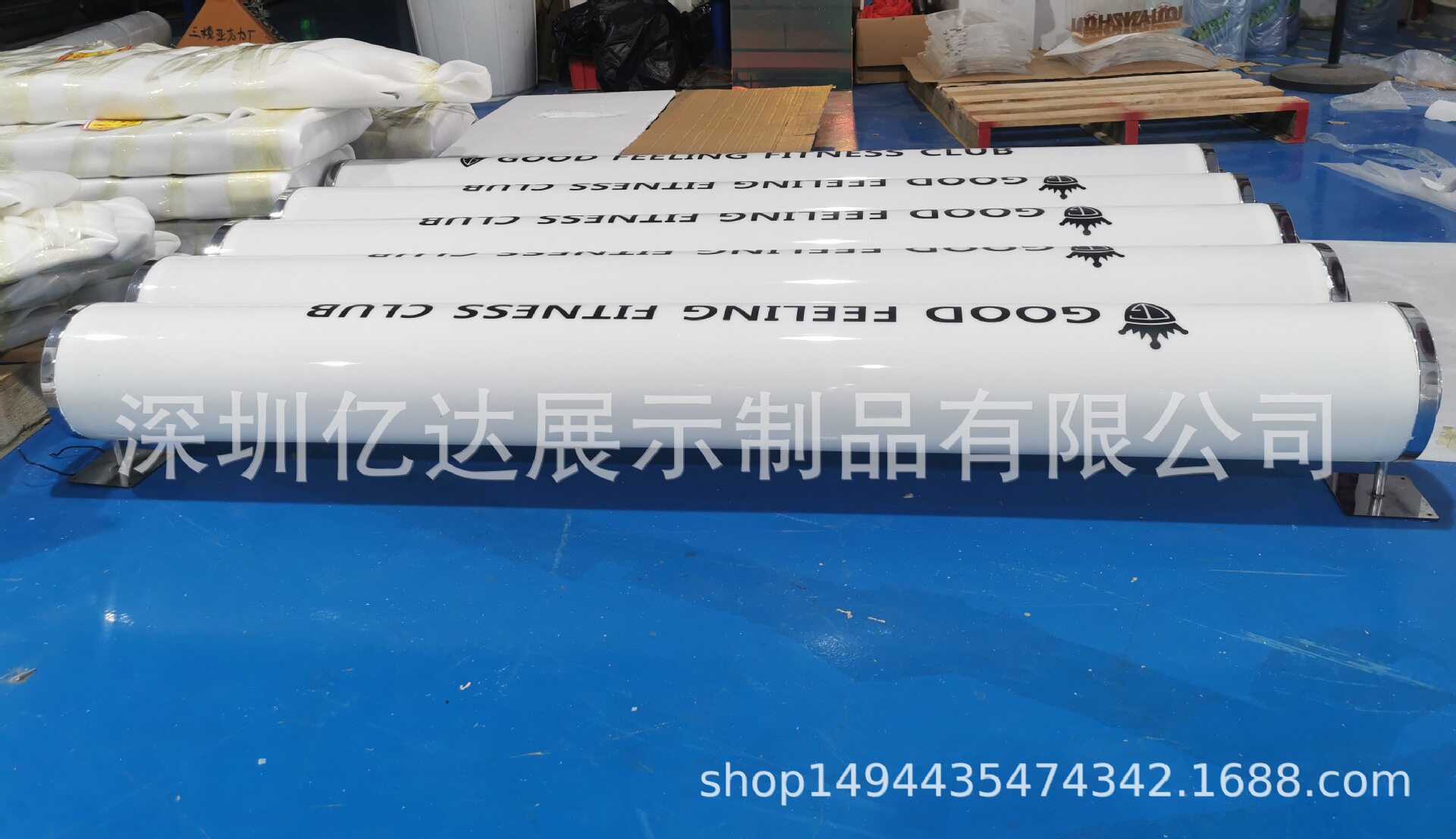 亚克力店铺商业广场可印字体LOGO发光灯箱广告标识工艺展示品