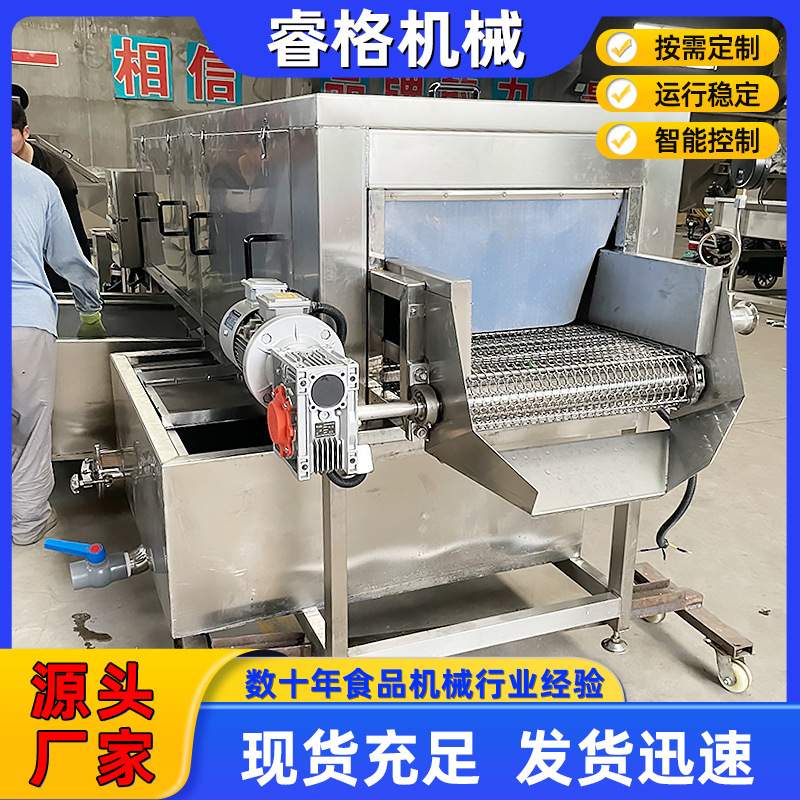 大姜不锈钢高压喷淋洗姜机 隧道提升式生姜清洗设备 姜牙清洗机