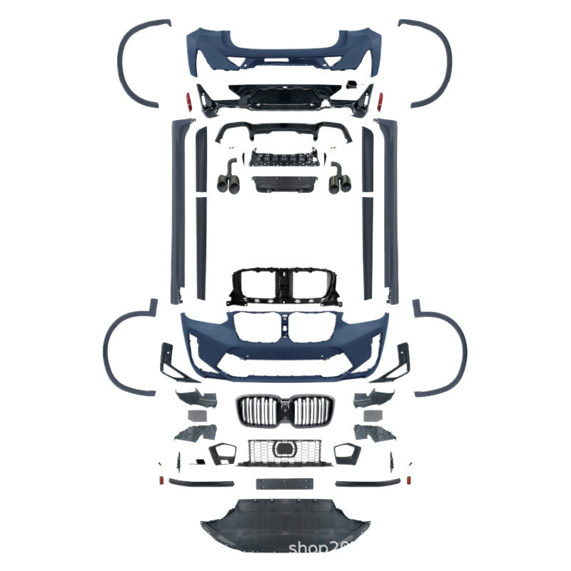 适用于宝马X418-21年G02老改新X4M22+款包围套件前后杠中网尾翼