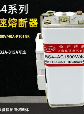 佑熔快速熔断器RS41500V32A40A50A63A80A100AP101NK保险管