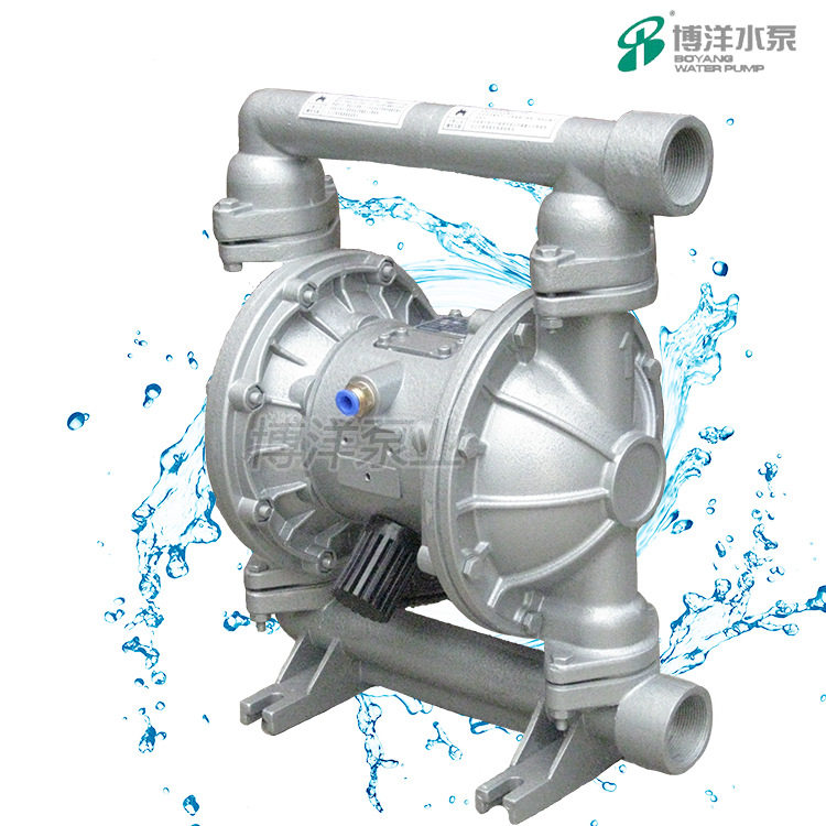 铝合金QBY-15气动隔膜泵现货气动隔膜泵不锈钢316L气动隔膜泵