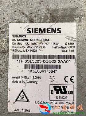 6SL3203-0CD22-2AA0 西门子电抗器