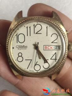 古董老苏联机械手表包金老苏联机械手表品相不走摆