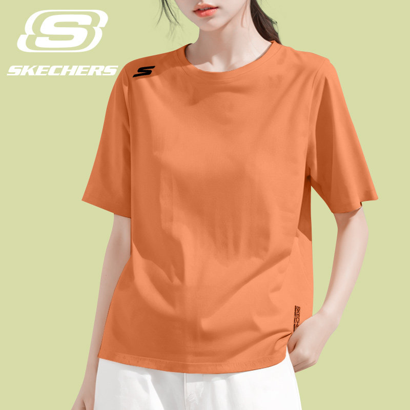 斯凯奇短袖T恤女款冰丝速干2026新款透气运动上衣中考体测训练服