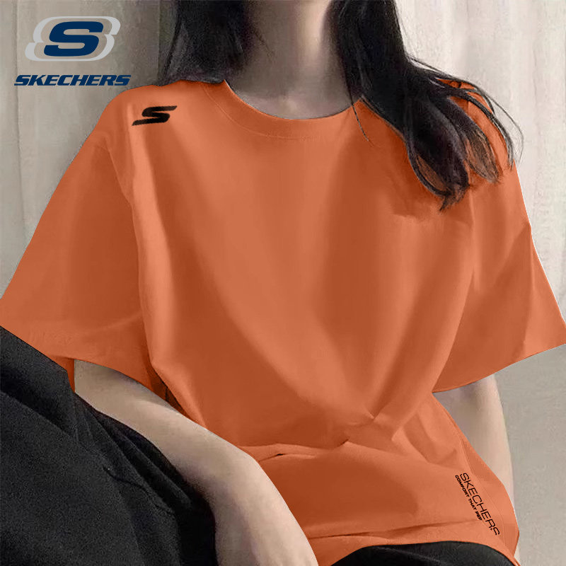 斯凯奇运动T恤女2025夏季新款冰丝透气短袖百搭宽松显瘦休闲上衣,运动服/休闲服装,运动T恤,淘宝优惠券,粉丝福利购,淘宝优惠卷