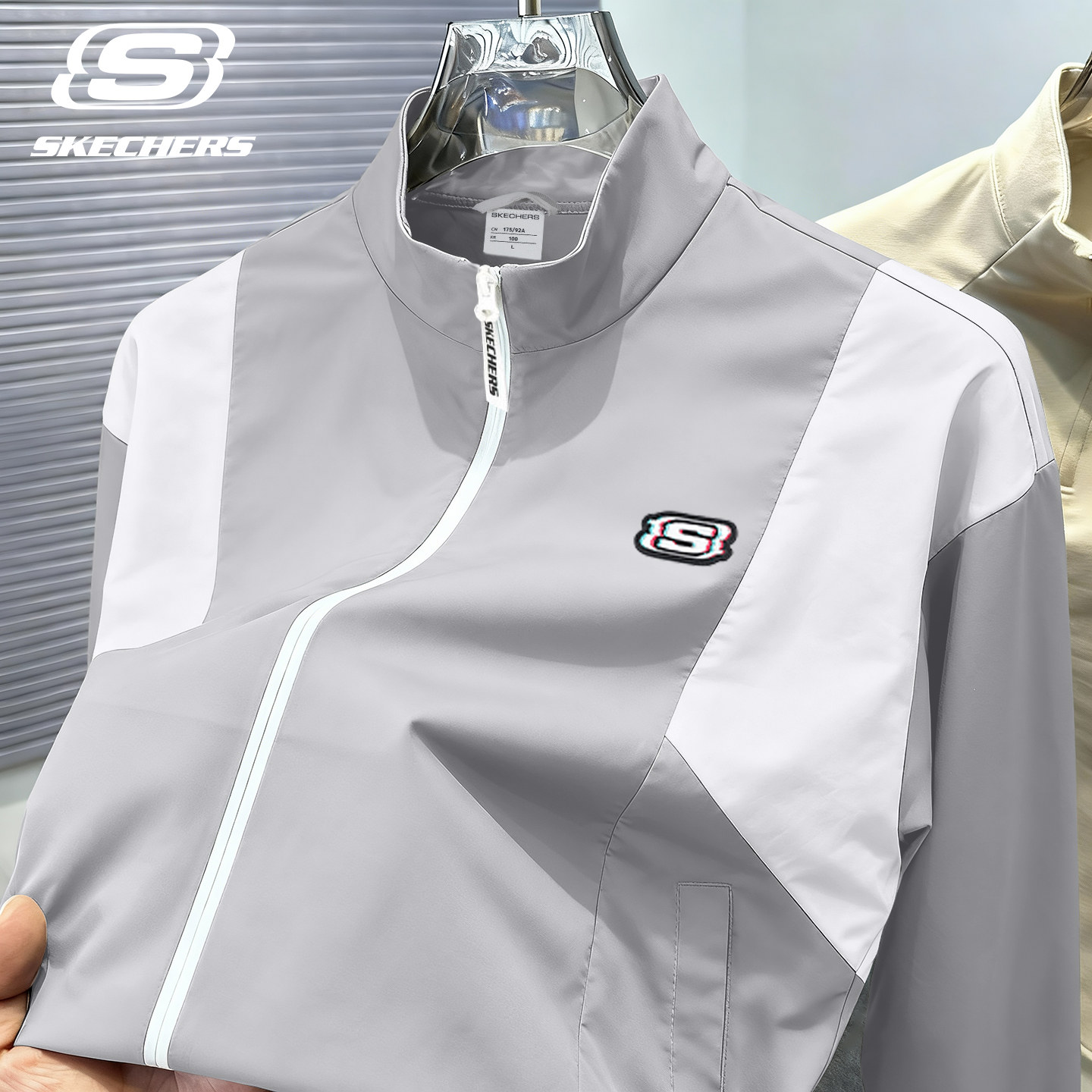 斯凯奇外套官方男女秋季立领上衣