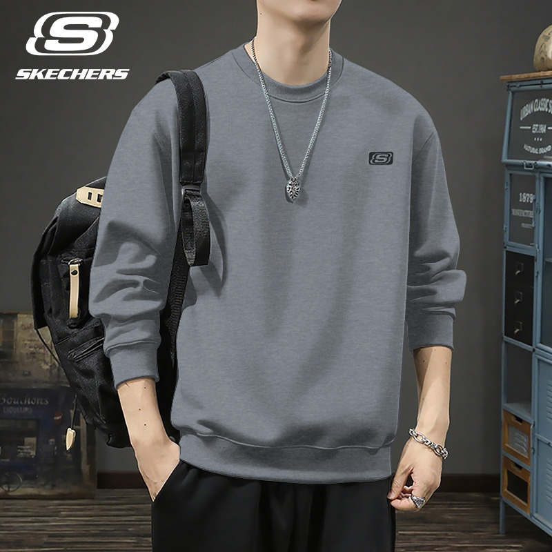 斯凯奇运动卫衣男休闲跑步健身服