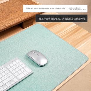 棉麻鼠标垫超大办公桌面笔记本电脑键盘写字书桌垫大号定制