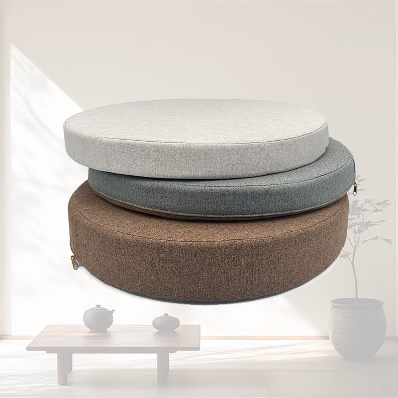 椰棕圆形坐垫四季通用木圆凳藤椅垫夏季藤凉席屁垫增高垫外套可拆,居家布艺,蒲团,淘宝优惠券,粉丝福利购,淘宝优惠卷