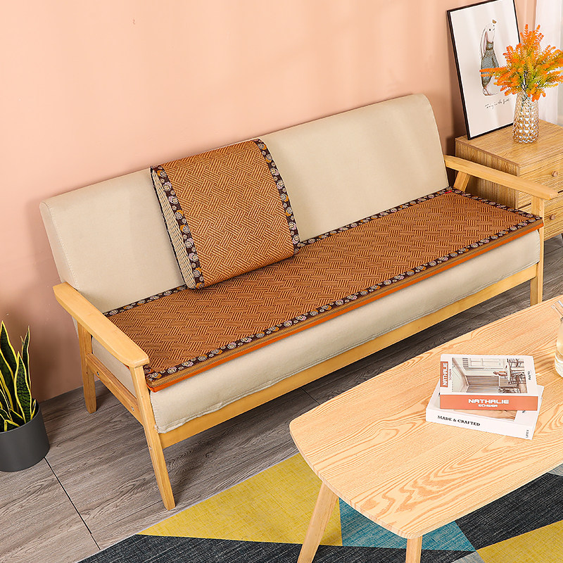 定制椰棕沙发垫四季通用夏季藤凉席中式实木沙发坐垫软沙发硬垫板