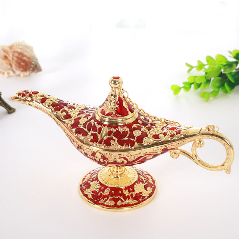 阿拉丁神灯创意复古居家桌面摆件欧式金属工艺品装饰品阿拉伯礼品